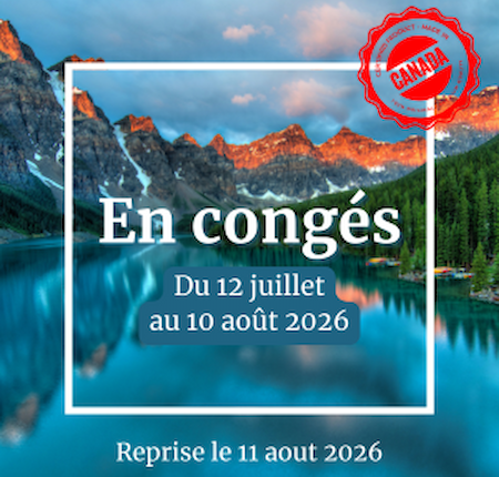 Congés du 12 juillet au 10 août 2026.